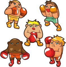 cartoon boxer icon N2