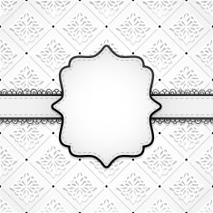 Classic background with ornament and badge
