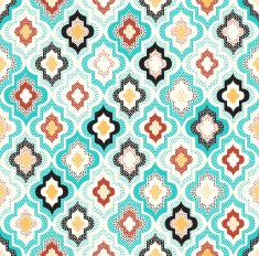 seamless doodle dots islamic pattern N2