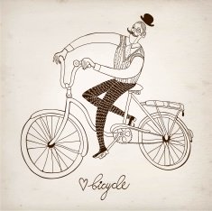 Retro cyclist N2