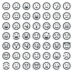 Emoji icons set 1