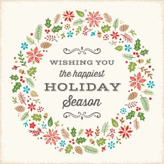 Retro Holiday Card