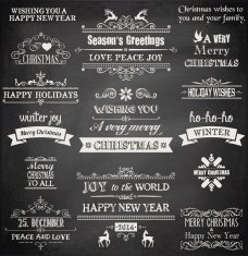 Christmas Chalkboard Elements