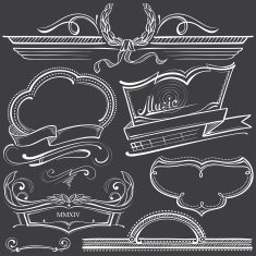 Retro Frames in Chalk-draft