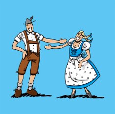 Oktoberfest Lovers Happy About Each Other