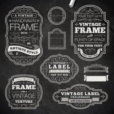 Vintage chalk frames