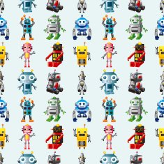 seamless robot pattern N16