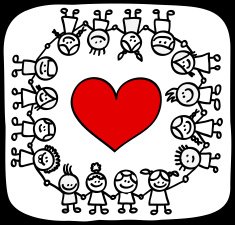 Valentine's day children and love cartoon N2