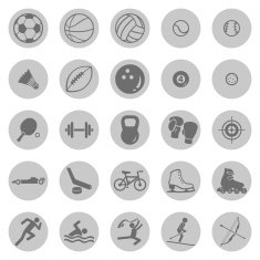 Vector Set of Sport Icons N14