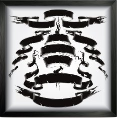 Black ribbons set