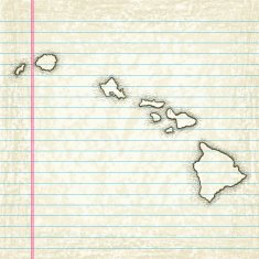 Hand-Drawn Map of Hawaii N2