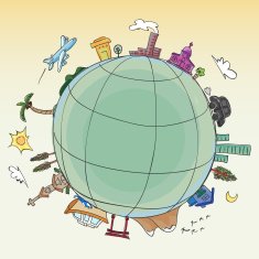 Travel around the world illustration N4
