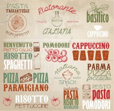 Retro Italy labels N3