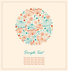 Flourish hand drawn cute card N2