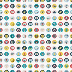 seamless flat web pattern