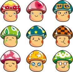 cartoon mushroom icon N2