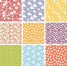 Cute Animals Nine Patterns Set