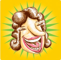 laughing people series woman