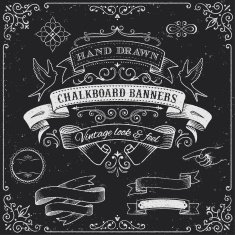 Chalkboard Banners and Elements