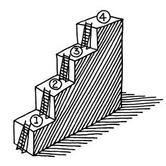 Steps Ladder Progress Concept Drawing Free Image Download   2339479 