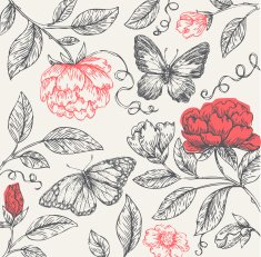 Vintage Flower Composition