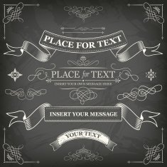 retro chalkboard frames