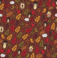 Seamless pattern in autumn style
