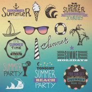 Summer vintage elements