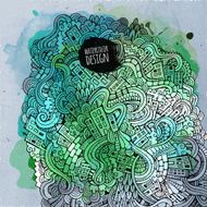 Vector city paint background N2