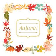 Background of autumn leaves in shape for greeting cards N5
