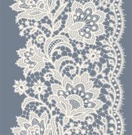 Lace ribbon vertical seamless pattern N4