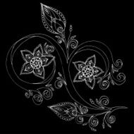 Decorative floral background with flowers N11