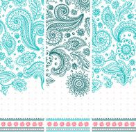 Beautiful floral set of banners N13