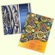 Unique Abstract Ethnic Pattern Card Set N6