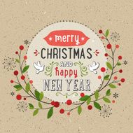Hand Drawn Holiday Card N6