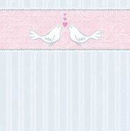 hand draw doves grey striped background