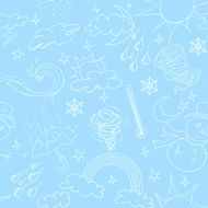 Seamless background - Weather icon