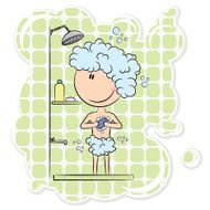 Boy in the shower N2
