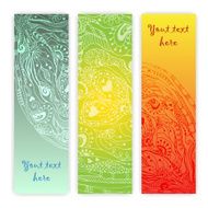 Unique Abstract Ethnic Pattern Card Set N7