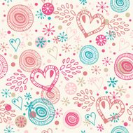 Abstract seamless background with hearts