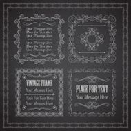 Chalkboard frames