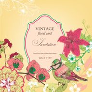Floral card N13