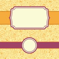 Birthday Party Seamless Pattern And Frames Set