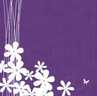 Purple floral background