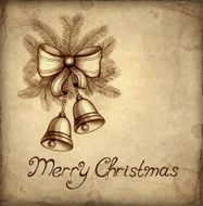 Old christmas greeting card N3