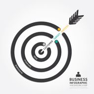 infographics vector business arrow design customer target