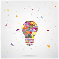 Creative light bulb Idea concept background N5