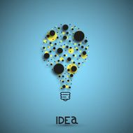 Vector modern light bulb background