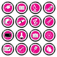 Grunge Icon Set - Education N2