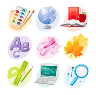 back to school icon set N10